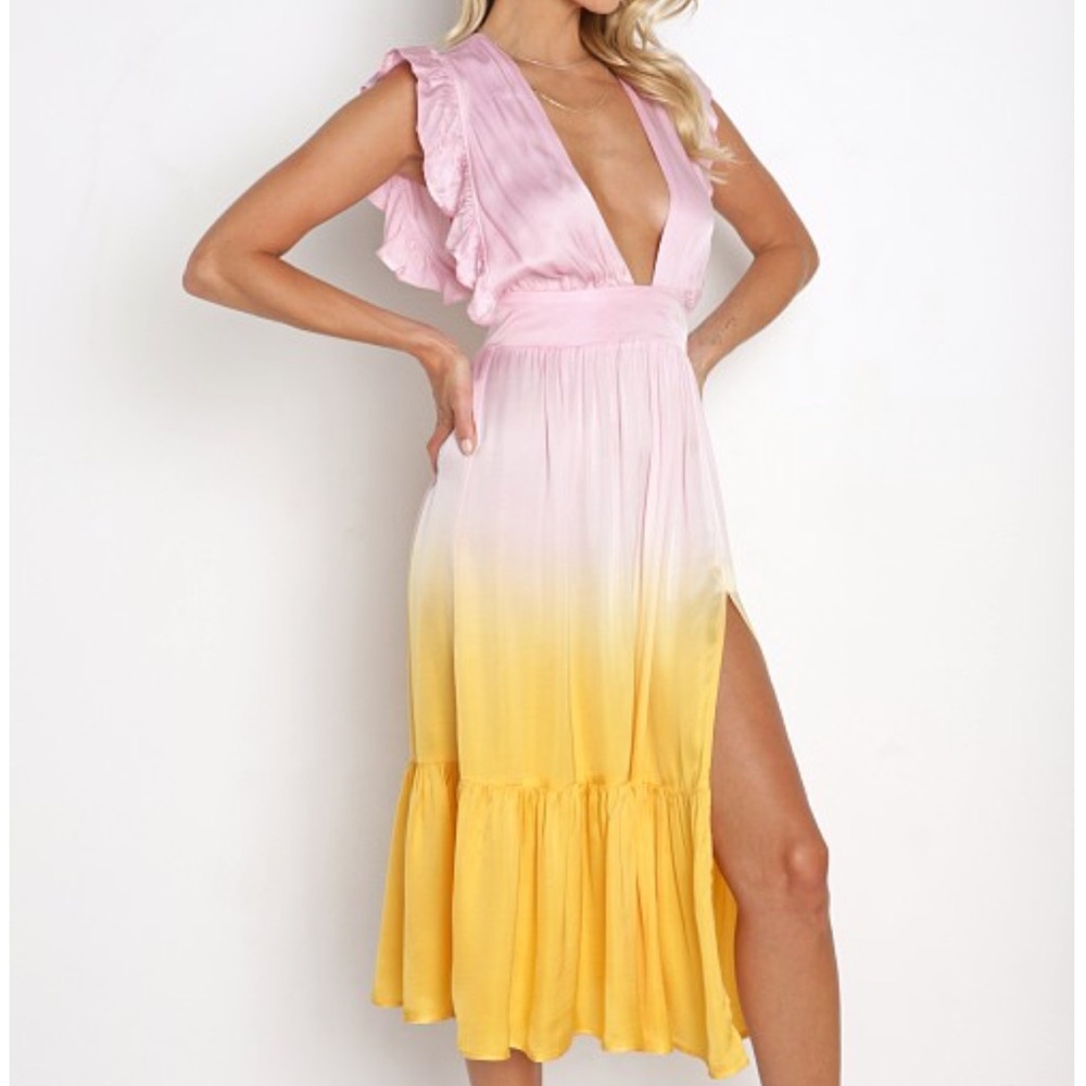 Stillwater - The Jessie Midi Dress - Dip Dye Sorbet